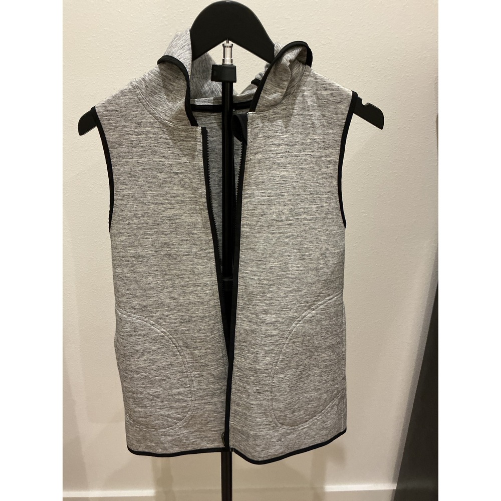 Lululemon Insculpt Vest Reversible hooded heather gray spacer women's